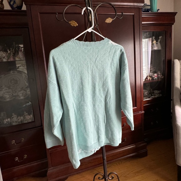 🩵⛅️Vintage Knit Cloud Cardigan Sweater⛅️🩵 - Picture 4 of 5
